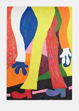 Man on Langalibalele Dube Street Durban by Cameron Platter contemporary artwork painting works on paper