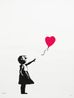 Girl With Balloon signed by Banksy contemporary artwork Works on Paper