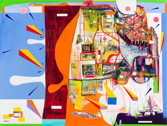 Godzilla at Ascot Cinema by Gareth Sansom contemporary artwork Painting