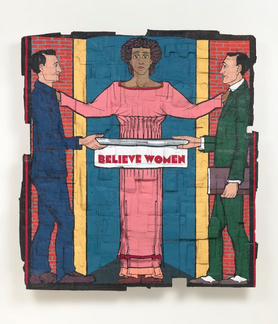 Believe Women by Andrea Bowers contemporary artwork Painting