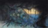 Returning to a New Moon by Fujita Momoko contemporary artwork mixed media