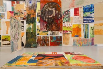 Contemporary art exhibition Vivian Suter Disco at Palais de Tokyo Paris France
