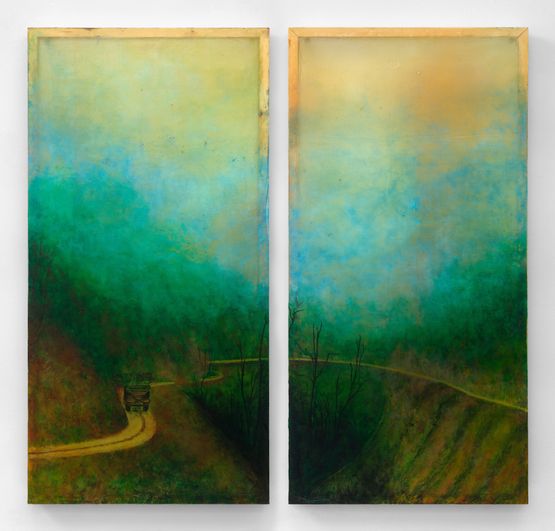 HCM Trail Mu Gia Pass by KV Duong contemporary artwork Painting