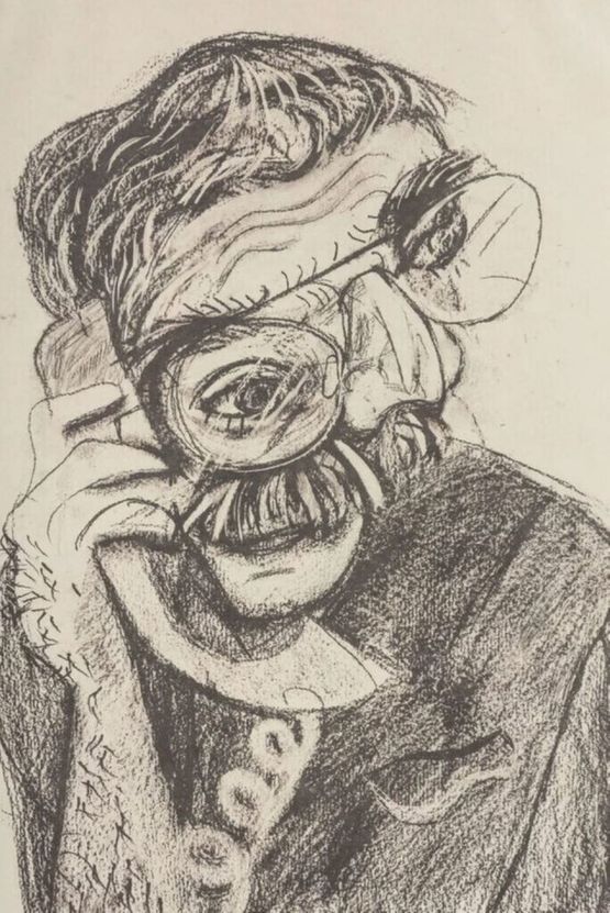 An Image of Ken by David Hockney contemporary artwork Works on Paper