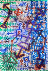Stream No.4 by Le Trieu Dien contemporary artwork painting works on paper