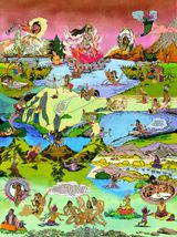 Her Shimmering Pulse by Chitra Ganesh contemporary artwork print