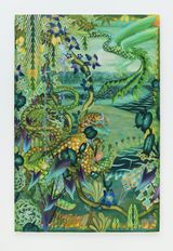 Floresta azul by Bruno Novelli contemporary artwork painting