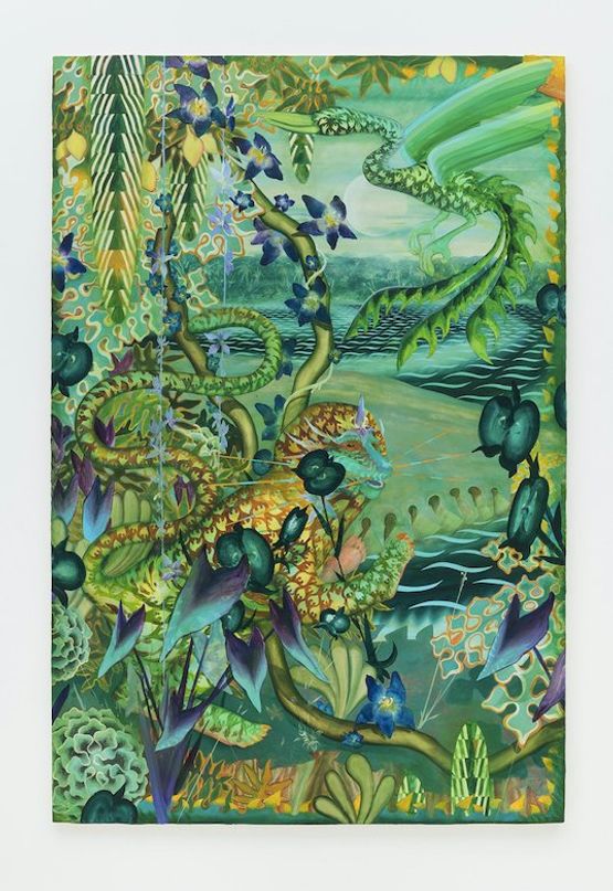 Floresta azul by Bruno Novelli contemporary artwork Painting