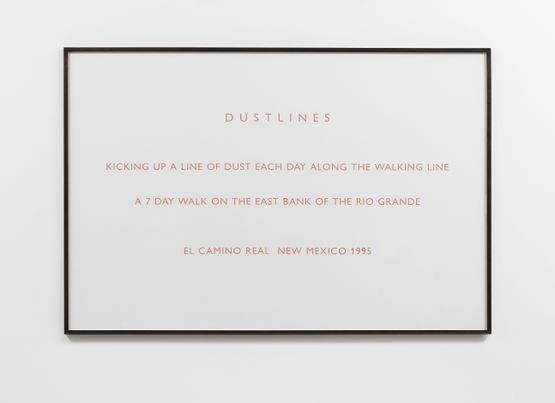 Dustlines New Mexico by Richard Long contemporary artwork Mixed Media