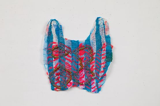 Plastic Basket Dissipated by J Stoner Blackwell contemporary artwork Mixed Media