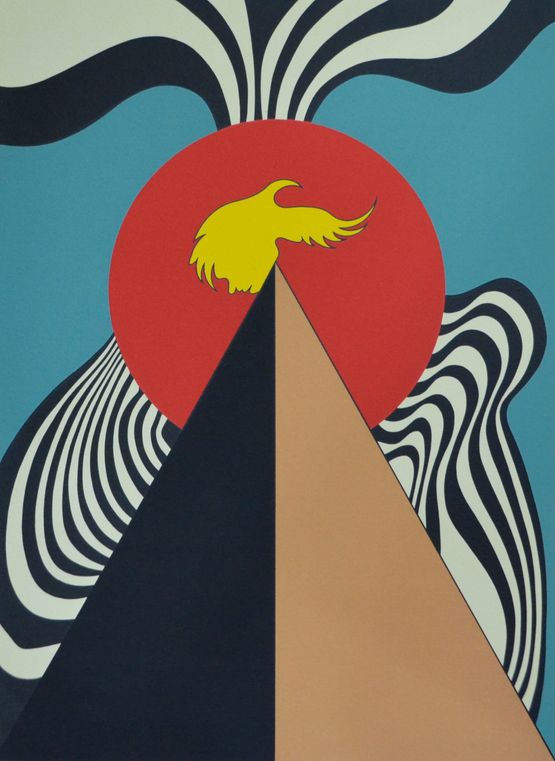Weathercock 2575 by Go Yayanagi contemporary artwork Works on Paper