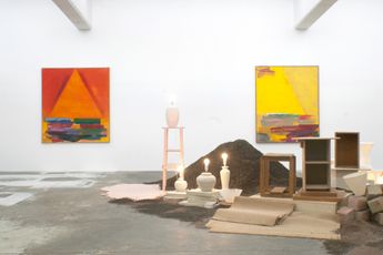 Contemporary art exhibition Gretchen Albrecht and Eve Armstrong Making Arrangements at Lett Thomas Auckland New Zealand