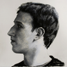 The Face of Facebook 1 by Zhu Jia contemporary artwork Works on Paper