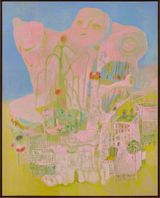 Dandelions of Jade Spring Hill by Qiu Xiaofei contemporary artwork painting