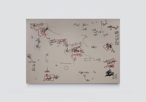 And time yet for a hundred indecisions GG by Pablo Davila contemporary artwork Painting