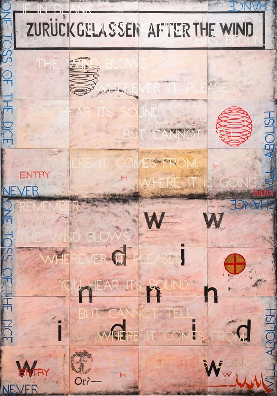 After the Wind by Imants Tillers contemporary artwork Painting