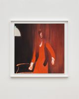 Red Interior by Jonathan Wateridge contemporary artwork works on paper