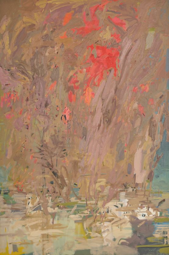 African Landscape XX Dust by Clive Van Den Berg contemporary artwork Painting