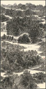 Sunshine Illuminines theCrystalline Water of the River by Peng Yu contemporary artwork works on paper drawing