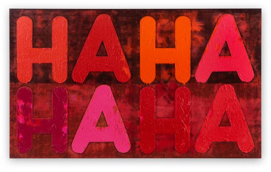 HA HA by Mel Bochner contemporary artwork Painting