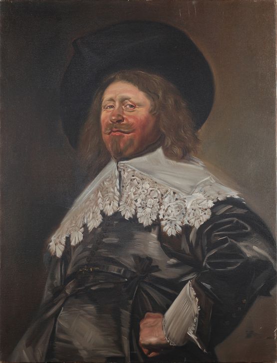 After Frans Hals by Danqing Chen contemporary artwork Painting