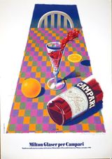 Campari Original Vintage Poster by Milton Glaser contemporary artwork print