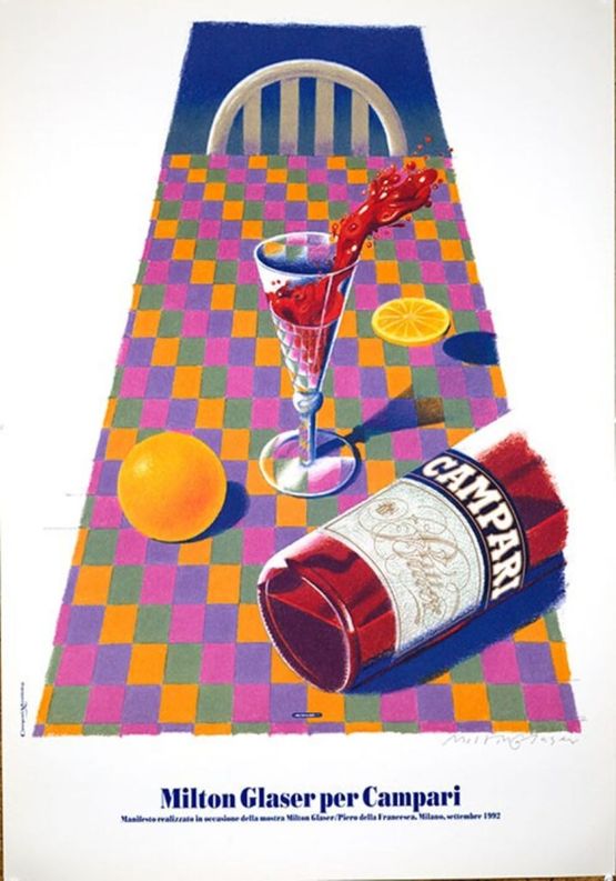 Campari Original Vintage Poster by Milton Glaser contemporary artwork Print