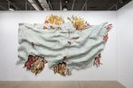 Fire on Ice by El Anatsui contemporary artwork Sculpture