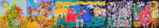 the deepest love in the deepest well of despair by Jason Phu contemporary artwork Painting