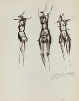 Drawing 62 by Krishna Reddy contemporary artwork drawing
