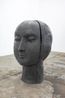 Untitled black cracked head by Vanessa Beecroft contemporary artwork Painting