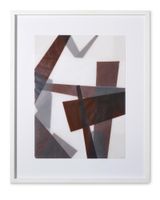 Faltungen Braun by Beat Zoderer contemporary artwork mixed media