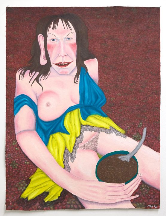 Lunch II by Priscilla Rose Howe contemporary artwork Painting