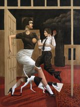 Somewhere In Between by Jean-pierre Villafane contemporary artwork painting