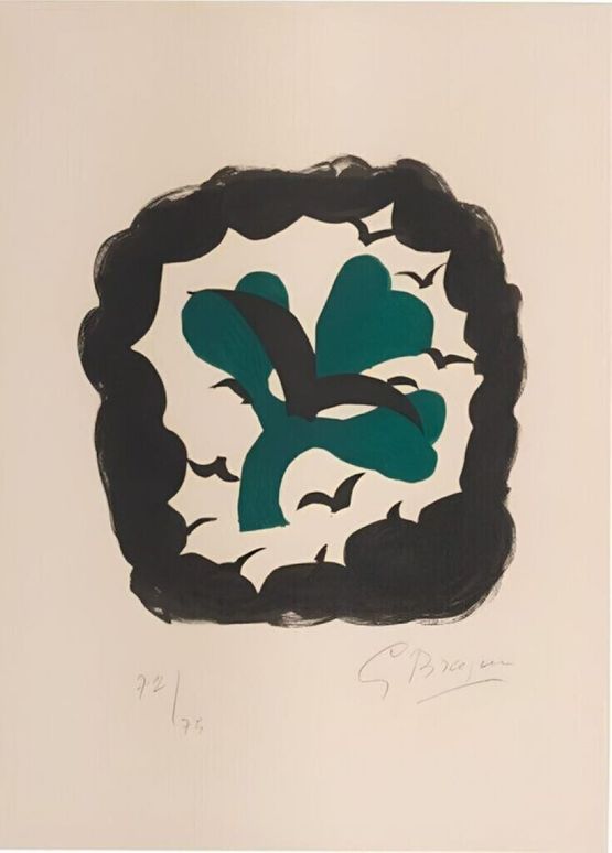 Le Trefle from Lettera Amorosa by Georges Braque contemporary artwork Print