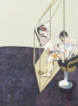 Three Studies of Male Back One Work - Right hand panel of the triptych by Francis Bacon contemporary artwork print
