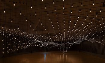 Pulse Topology by Rafael Lozano-Hemmer contemporary artwork sculpture