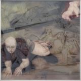 Por que from the series Caught in Disasters VIIX by Sandra Del Pilar contemporary artwork painting