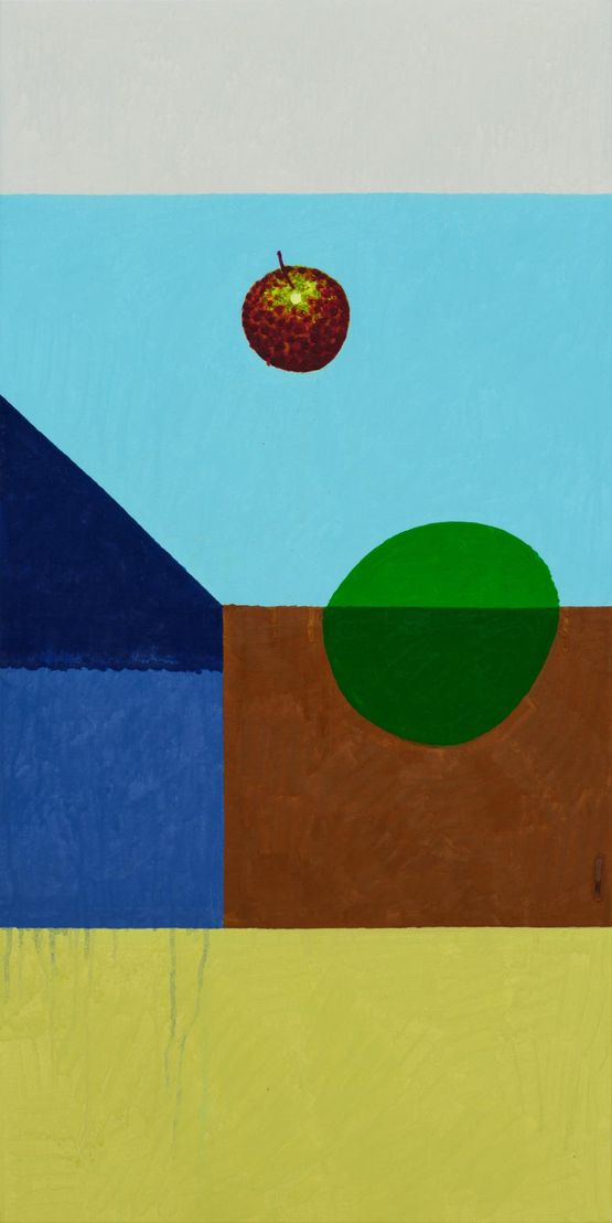 Apple and Circle by Hyunsun Jeon contemporary artwork Painting