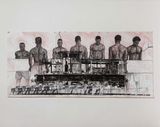 Walking Down the Street by Ibrahim Mahama contemporary artwork mixed media works on paper
