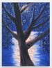 Strawberry Moon Glamorous Tree Hidden Light Cushing by Ann Craven contemporary artwork Painting