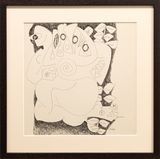 Untitled by Mona Saudi contemporary artwork drawing works on paper