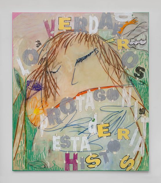 Los verdaderos protagonistas de esta historia  The real protagonists of this story by Nadia Hernandez contemporary artwork Painting