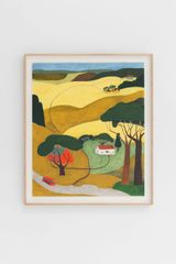 Rural bus stop by Klas Ernflo contemporary artwork works on paper