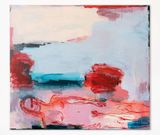 Woman lying by Kim Booker contemporary artwork painting