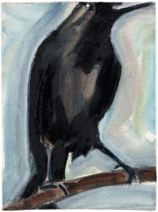 Crow Mumbai eye by Matthew Krishanu contemporary artwork Painting