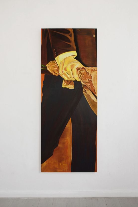 In creases in time in folds by Lewis Miller contemporary artwork Painting