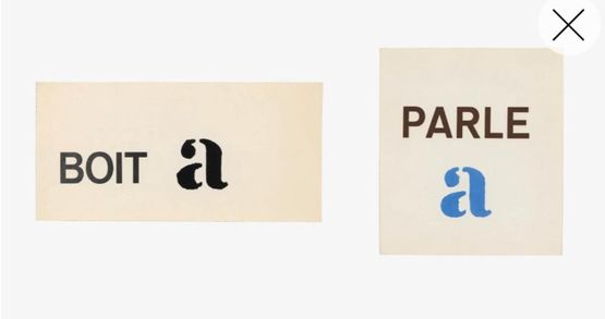 Parle a Boit a by Marcel Broodthaers contemporary artwork Works on Paper