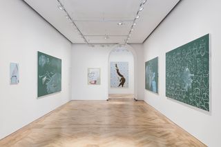 Contemporary art exhibition Tala Madani Chalk Mark at Pilar Corrias Savile Row United Kingdom