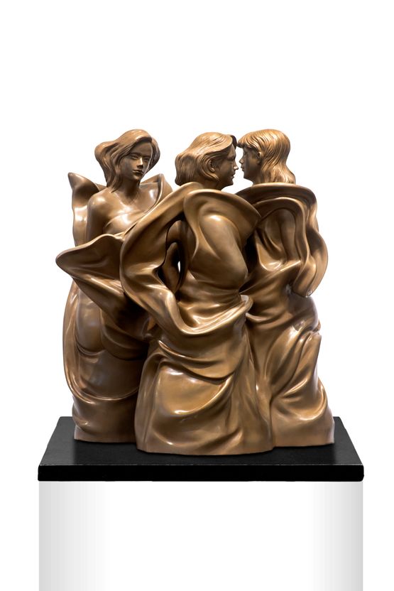 Three Muses by BenCab contemporary artwork Sculpture